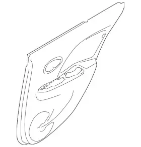 Nissan 82901-5ee3c Genuine Door Trim Panel Nissan 82901-5ee3c Genuine Door Trim Panel