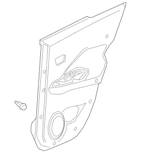 Nissan 82901-5rl5a Genuine Door Interior Trim Panel