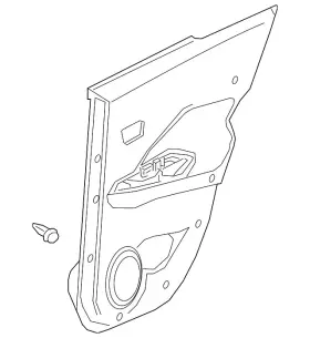 Nissan 82901-9vd0e Genuine Door Interior Trim Panel