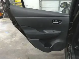 Nissan 829013nf0b 13-17 Leaf Rear Door Trim Panel Left Driver Side Black Cloth Oem