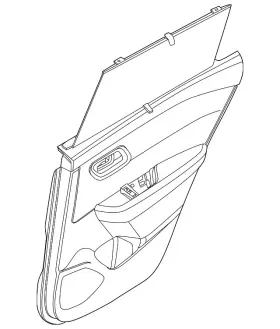 Nissan 829a0-6ra3c Genuine Door Trim Panel Nissan 829a0-6ra3c Genuine Door Trim Panel