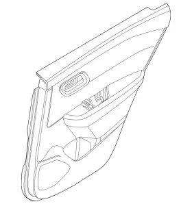 Nissan 829a0-6rr4d Genuine Door Trim Panel Nissan 829a0-6rr4d Genuine Door Trim Panel