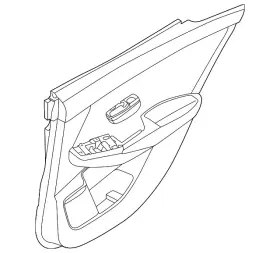 Nissan 829a1-6lb5d Genuine Door Trim Panel Nissan 829a1-6lb5d Genuine Door Trim Panel