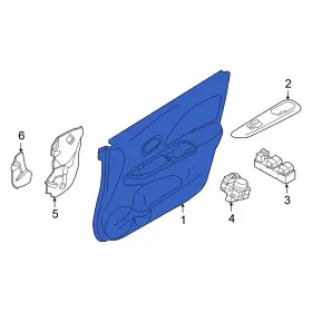 Nissan Oe 809015ef2a For Versa 20-21 Front Left Inner Door Interior Trim Panel