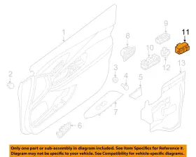 Nissan Oem 254913ka0b 2015 Murano Power Seat-adjust Memory Switch Nissan Oem 254913ka0b 2015 Murano Power Seat-adjust Memory Switch