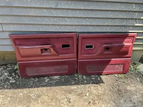 Oem 57621 1987-1993 88 89 90 Dodge D100 D150 D350 Red Power Door Panel Panels Cards Read