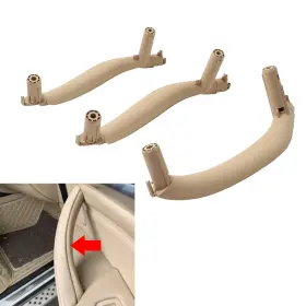 Onegogogo 310007339172 Inner Interior Door Pull Handle Trim Cover For Bmw X5 X6 F15 F16 2014-18 Beige