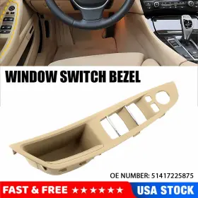 Oxilam Cckgmb-f10-10-16m Left Door Window Control Switch Handle Cover For Bmw F10 5 Series 550i 528i Usa Oxilam Cckgmb-f10-10-16m Left Door Window Control Switch Handle Cover For Bmw F10 5 Series 550i 528i Usa
