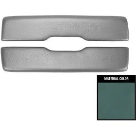 Parts Unlimited Interiors B65903 1965 Impala Ss Arm Rest Pads Front Vinyl Wrapped Lh And Rh Light Blue