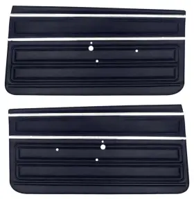 Parts Unlimited Interiors N61801 1968 Chevy Ii Nova Ss Front Door Panels 2 Coupe Non-assembled Black Parts Unlimited Interiors N61801 1968 Chevy Ii Nova Ss Front Door Panels 2 Coupe Non-assembled Black