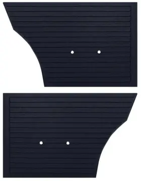 Parts Unlimited Interiors N66001 1966 Chevy Ii Nova Custom Interior Rear Side Panels Non Assembled Black Pair