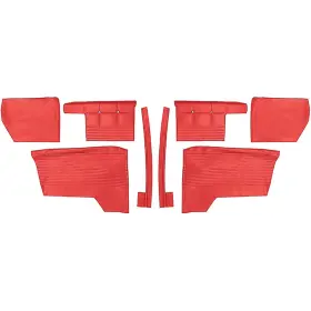 Parts Unlimited Interiors P62354s 1962 Impala Ss Interior Rear Side Panel Set Convertible