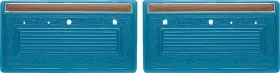 Parts Unlimited Interiors W70004 1970-71 Chevy Gmc Pickup Non-assembled Interior Door Panels Bright Blue Vinyl Parts Unlimited Interiors W70004 1970-71 Chevy Gmc Pickup Non-assembled Interior Door Panels Bright Blue Vinyl