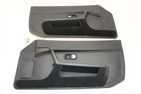 Porsche 204.po1l87 87-91 944 Turbo Pair Of Left And Right Black Door Trim Panels
