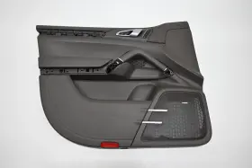 Porsche 7p5867011 11-18 Cayenne S Front Left Side Interior Door Card Trim Panel Black Oem