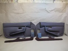Porsche 94455527400 86-91 944 Left And Right Door Interior Trim Cover Panel Set Burgundy Oem