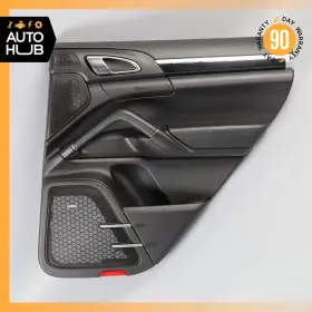Porsche 95855530221 11-18 Cayenne 958 Hybrid S Rear Right Side Interior Door Panel Black Oem