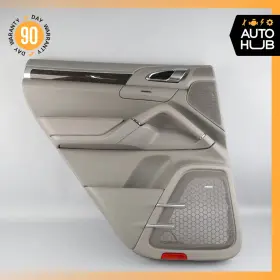 Porsche 95855541903 11-18 Cayenne 958 S Rear Left Side Interior Door Panel Gray Oem