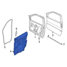 Ram Oe 68359659aa For Promaster City 2015-2022 Front Left Door Panel Insulation Ram Oe 68359659aa For Promaster City 2015-2022 Front Left Door Panel Insulation