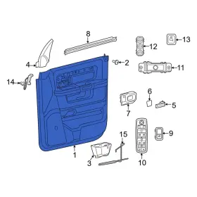 Ram Oe 6mu281x8aa For 2500 2019-2024 Rear Right Inner Door Interior Trim Panel