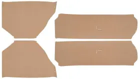 Rem Automotive Mb1959 1966-70 Coronet Door Panel Watershield Kit Paper 2 Front And Rear