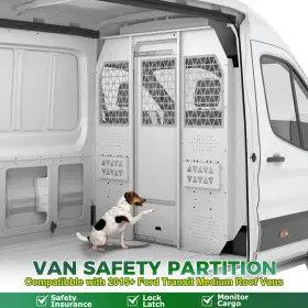 Riwillfulone4 Roc1913 Van Safety Partition Bulkhead With Lock Latch Heavy Duty For Ford Transit Med Roof