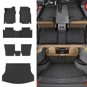 Rongtaod 750250608852 Floor Mats Compatible 2014-2020 Nissan Rogue Backrest Trunk Mat Set