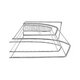 Scott Drake C5zz-652042-70 1965-1966 Pony Door Panel Trim Rh Scott Drake C5zz-652042-70 1965-1966 Pony Door Panel Trim Rh