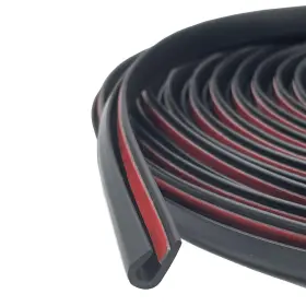 Socein So10ch Door Edge Guard U Channel Rubber Trim Self Adhesive Metal 10 Feet Black