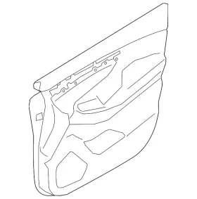 Subaru 94216xc13avi Genuine 2023-2024 Ascent - Door Trim Panel Subaru 94216xc13avi Genuine 2023-2024 Ascent - Door Trim Panel