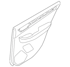 Subaru 94226al00bvi Genuine Door Trim Panel