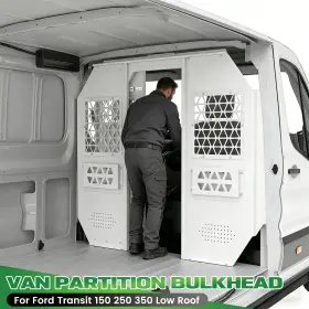 Suvwinner Suvc1897 Van Safety Bulkhead Partition White For Ford Transit 150 250 350 Low Roof