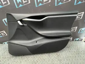 Tesla 1007936-25-m Oem 2016-2020 Model S Ms Front Door Panel Black Leather Right Passenger