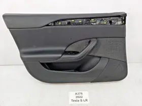 Tesla 1633447-81-e 21-25 Oem Model S Front Left Driver Side Leather Door Panel Trim Card