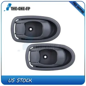 The-one-fp Th80237801f 2pcs Door Handles For 01-04 Kia Spectra Gray Interior Inside Left Side The-one-fp Th80237801f 2pcs Door Handles For 01-04 Kia Spectra Gray Interior Inside Left Side