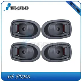 The-one-fp Th80238101f Set Of 4 Gray Interior Right Left Door Handles For 2001-2004 Kia Spectra The-one-fp Th80238101f Set Of 4 Gray Interior Right Left Door Handles For 2001-2004 Kia Spectra