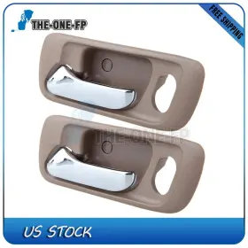 The-one-fp Th80239001f 2pcs Door Handles For 98-02 Honda Accord Beige Interior Front Left Side
