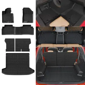 Thinzyou 750250605288 Floor Mats Trunk Mat Cargo Liner Hyundai Tucson 2022-2025 Tpe All Weather 2026
