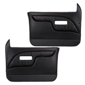 Tmi 11-83340-6525-rs Door Panels Power Sport Charcoal Black With Red Stitching Chevrolet/gmc C