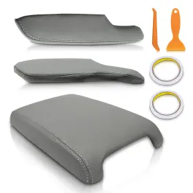 Topgearsltd 710359861190 Center Console&front Door Armrest Cover Leather For Honda Civic Sedan 06-11 Gray Topgearsltd 710359861190 Center Console&front Door Armrest Cover Leather For Honda Civic Sedan 06-11 Gray