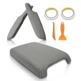 Topgearsltd 710359864993 Center Console&front Door Armrest Cover Leather For Honda Civic Sedan 06-11 Gray Topgearsltd 710359864993 Center Console&front Door Armrest Cover Leather For Honda Civic Sedan 06-11 Gray