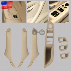 Topgearsltd 710414687949 7pcs Beige Interior Door Handle Panel Cover Trim For Bmw 5 F10 F11 F18 2010-2016 Topgearsltd 710414687949 7pcs Beige Interior Door Handle Panel Cover Trim For Bmw 5 F10 F11 F18 2010-2016