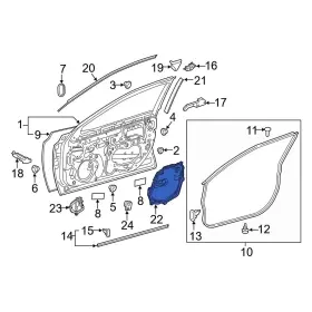Toyota Oe 6783106190 For Camry 2018-2025 Front Right Door Access Cover Toyota Oe 6783106190 For Camry 2018-2025 Front Right Door Access Cover