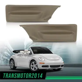 Transmotor2014 Tra333256 Convertible Neutral Brown Door Panel Insert Fit For 2003-2010 Vw New Beetle