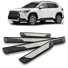 Ulusky-us 000-bxg-cross-bk-toyota For Toyota Corolla Cross 2023 2026 Accessories Car Door Sill Protector Trim