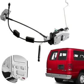 Unikpas 779712283772 Door Latch Assembly With Cable And Rod Compatible For Ford E150 E250 E350 Van Unikpas 779712283772 Door Latch Assembly With Cable And Rod Compatible For Ford E150 E250 E350 Van