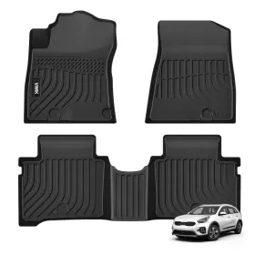Viwik 4031ffm254sus Floor Mats Fit Kia Niro 2023 2024 All Weather Custom Tpe Black Waterproof