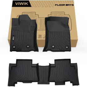 Viwik 8908ffm043dus Floor Mats Toyota 4runner 2013-2024 Lexus Gx460 Tpe Rubber All Weather 2014-2023