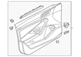Volkswagen 17b-867-011-m-rrx Genuine Door Trim Panel
