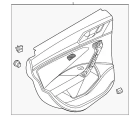 Volkswagen 17b-867-011-m-sdn Genuine Door Trim Panel